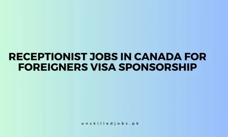 Receptionist Jobs in Canada