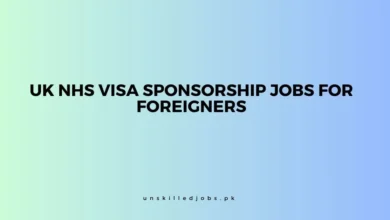 UK NHS Visa Sponsorship Jobs