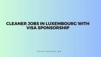 Cleaner Jobs in Luxembour