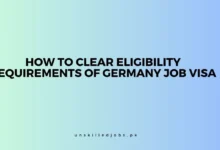 Eligibility Requirements of Germany Job Visa