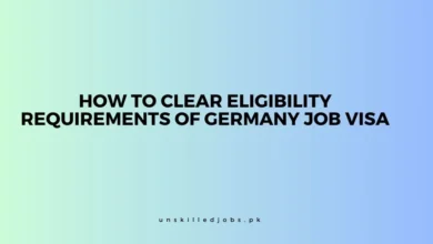 Eligibility Requirements of Germany Job Visa